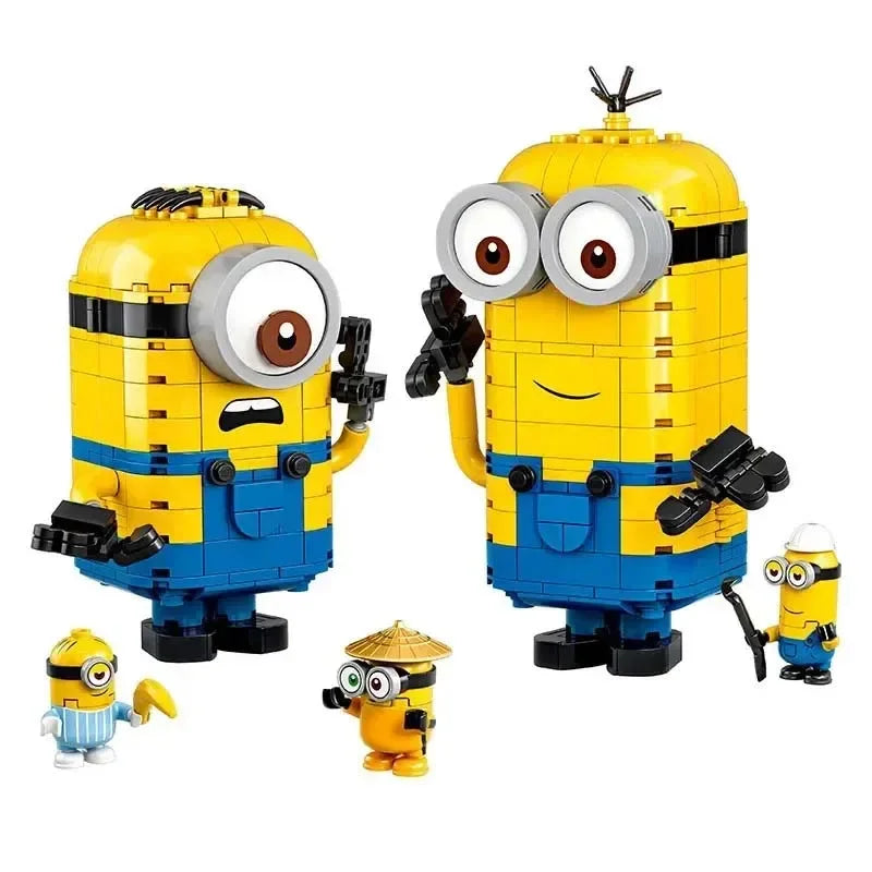Hot Toys Despicable Me Mini Cute Play Puzzle – Built Minion Building Block Bricks Compatible 75551 DIY Model Decorations Kids Gift